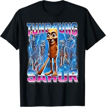 Tung-Tung-Sahur Italian-Brainrot Funny Gen Z Men Women Youth T-Shirt