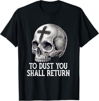Memento Mori Catholic Crucifix Traditional Latin Mass Skull T-Shirt
