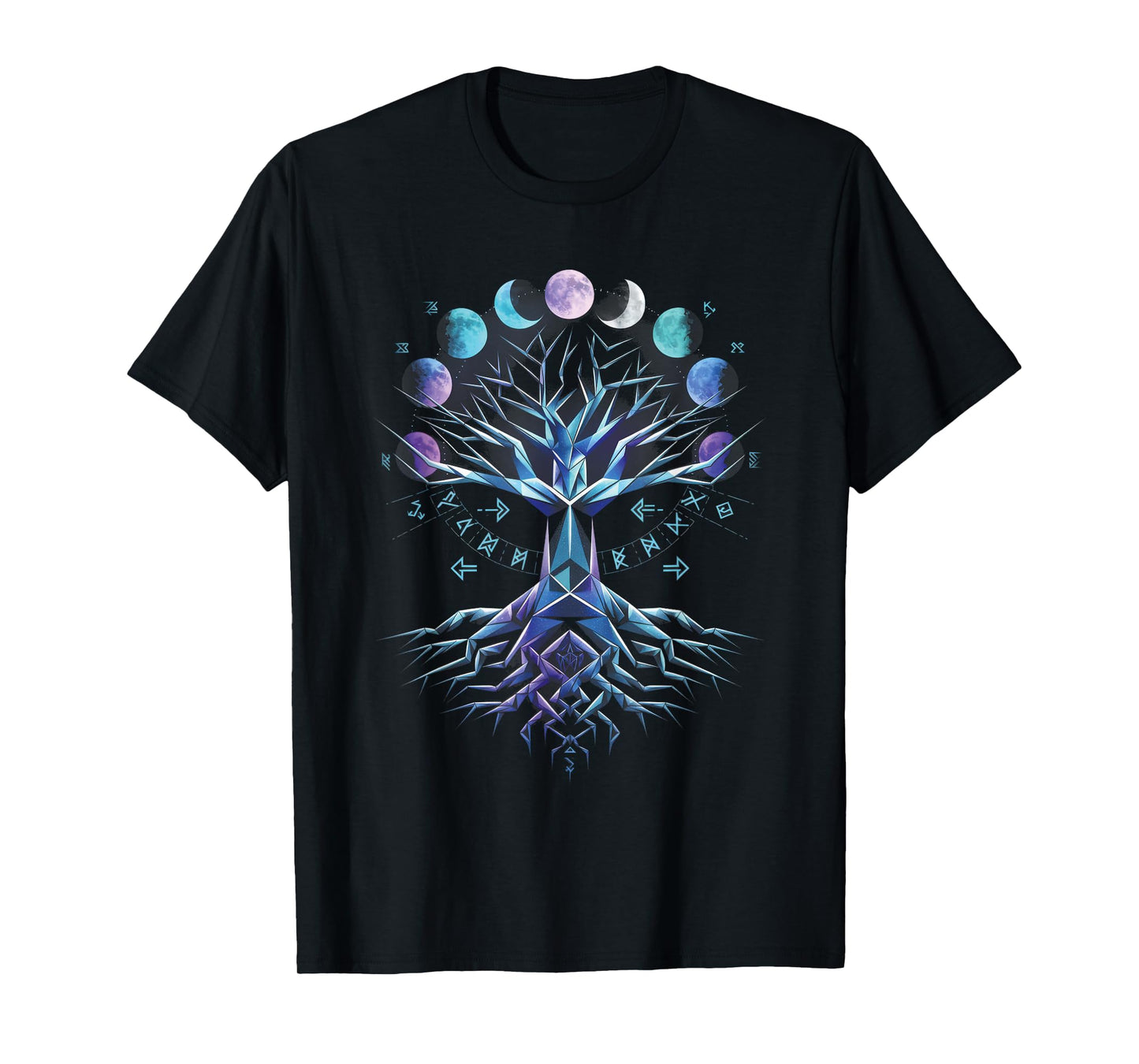 Yggdrasil Norse Tree Life Phases Viking T-Shirt
