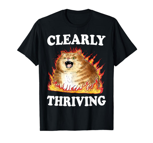 Clearly Thriving T-Shirt, Small, Black