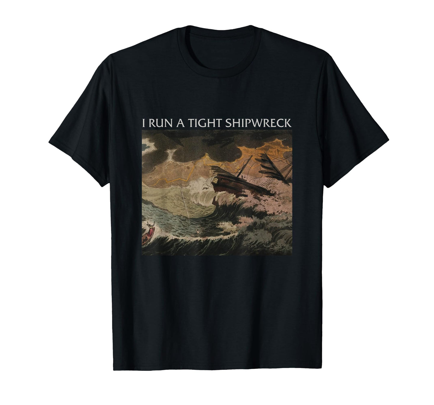I Run Tight Shipwreck Homeschool Mama Cool Mom T-Shirt