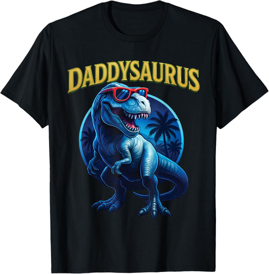 Cute Daddysaurus T-Rex Dad Dinosaur Daddy Saurus Fathers Day T-Shirt