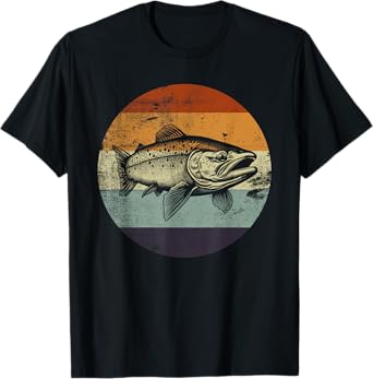 Steelhead Fish Retro Style T-Shirt