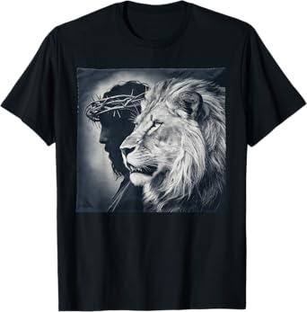 Lion of Judah Christian Cross T-Shirt