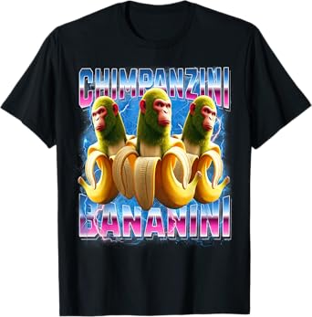 Chimpanzini-Bananini Italian-Brainrot Funny Gen Z Men Women T-Shirt