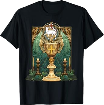 Agnus Dei Sanctus Traditional Latin Mass Catholic T-Shirt