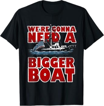 We're Gonna Need A Bigger Boat Funny Shark Lovers Gift T-Shirt