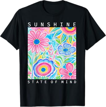 Sunshine State Of Mind Summer Vibes Summer Vacation Beach T-Shirt