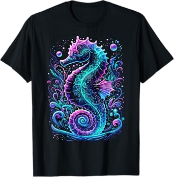 Seahorse Colorful Underwater Seahorse T-Shirt