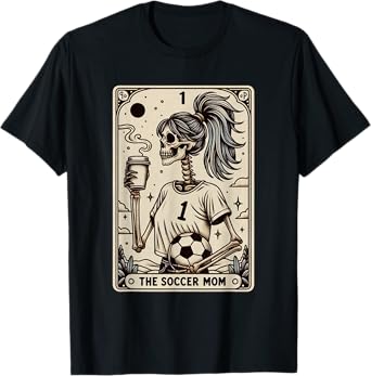 Soccer Mom Tarot Card, Vintage Halloween Soccer Mama T-Shirt