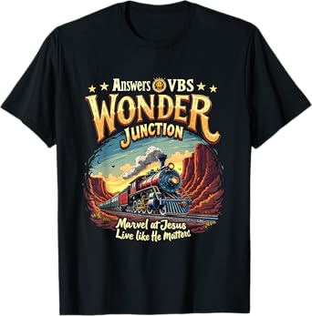 Vintage Wonder Junction VBS Train Theme Christian Costume T-Shirt