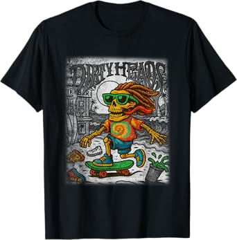 Vintage Dirty Heads in retro Funny style T-Shirt