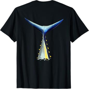 BACK PRINT Deep Sea Fishing | Tuna Tail | Bluefin Tuna T-Shirt