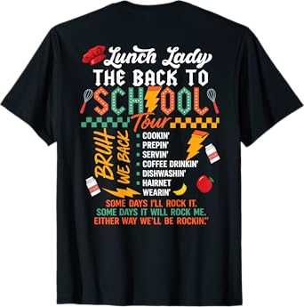 Lunch Lady Back To School Tour T-Shirt