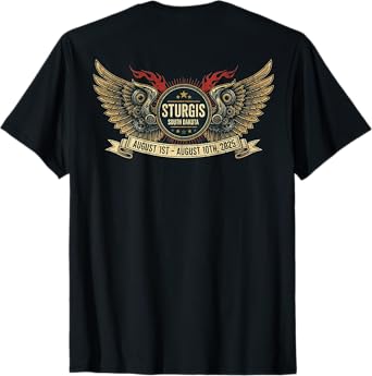 2025 STURGIS WITH VINTAGE ART ON BACK T-Shirt
