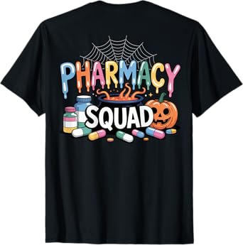 Pharmacy Squad Halloween Vibes For Pharmacists And Pharmacy T-Shirt