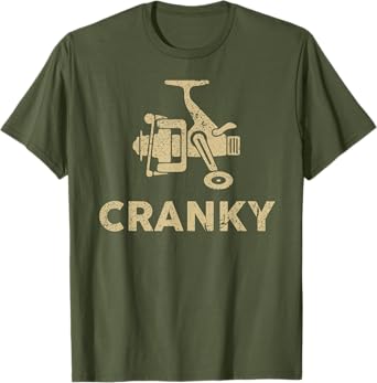 Funny Fishing Tee For Men, Cranky Fishing Tee Reel T-Shirt
