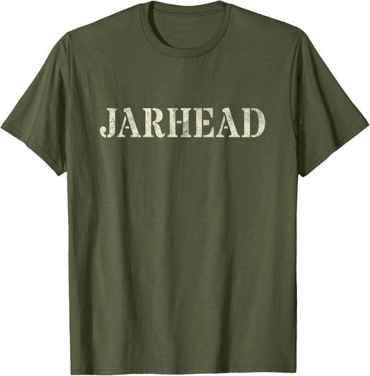 Vintage JARHEAD Proud Corp Military Armed Forces Day Gag T-Shirt