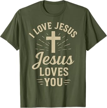 Men I Love Jesus and You Too Much Christian God Son Toddler T-Shirt