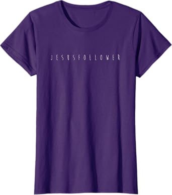 Womens Purple JESUS FOLLOWER Christian t shirts women, Jesus shirt
