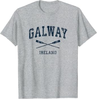 Galway Ireland Vintage Nautical Paddles Sports Oars T-Shirt