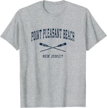 Point Pleasant Beach New Jersey Vintage Nautical Paddles Spo T-Shirt