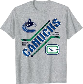 Vancouver Canucks Force Gray Officially Licensed T-Shirt