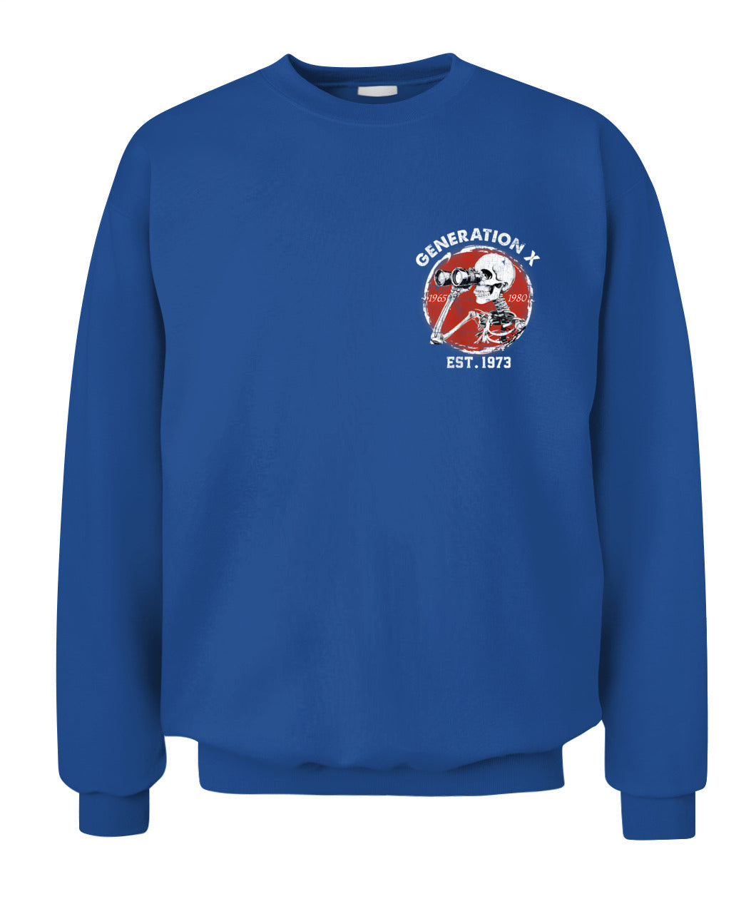 Oh Look Nobody Gives A Shit Skeleton Est 1973 Gen X T-Shirt
