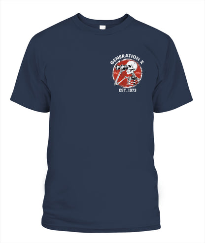 Oh Look Nobody Gives A Shit Skeleton Est 1973 Gen X T-Shirt